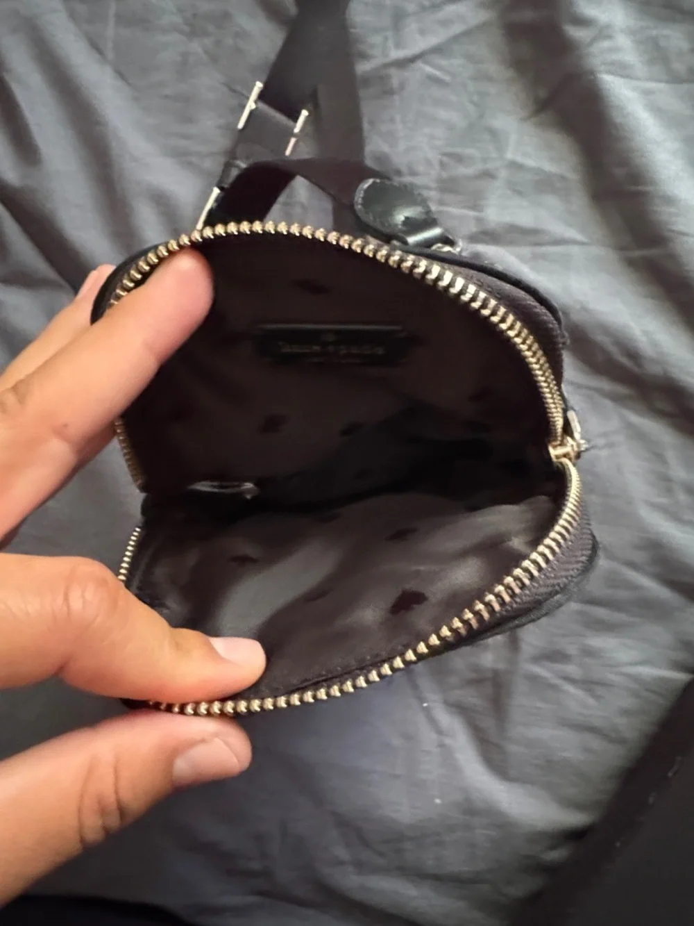 kate spade Black Crossbody Phone Bag with Gold Hardware